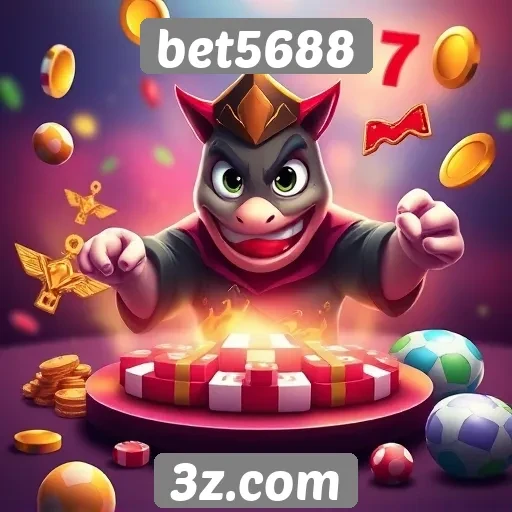 Variedade de jogos disponíveis no bet5688
